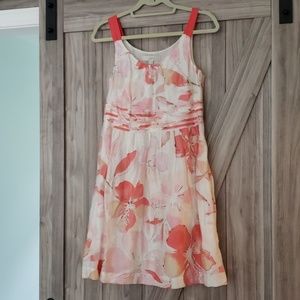 LOFT | Never worn, Floral linen dress